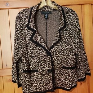 NINE WEST leopard print Jacket